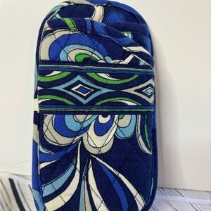 Vera Bradley Soft Padded Double Eyewear Case Blue Island Medallion